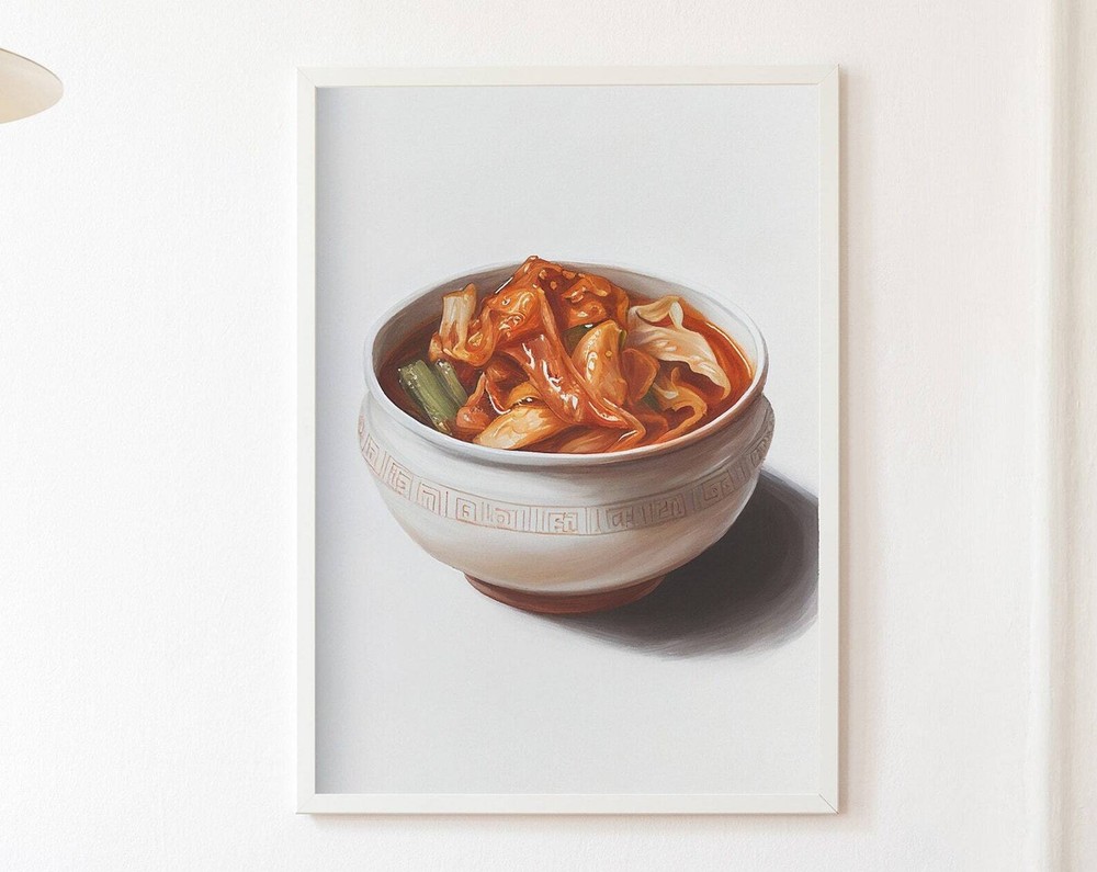 Korean Kimchi Painting Print Artwork Print At Home Wall Art Wall Art Print
