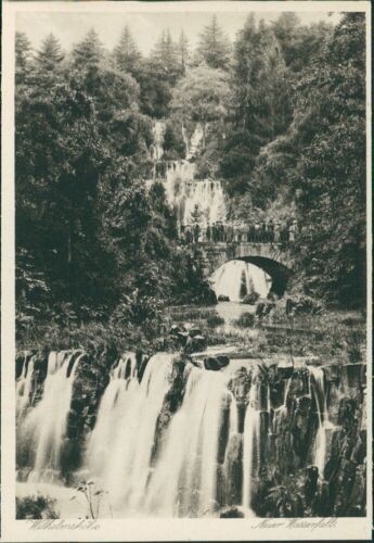 Ansichtskarte Wilhelmshöhe Kassel 1929 Neuer Wasserfall (9776)