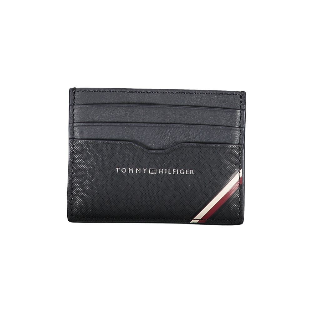 Tommy Hilfiger Blue Genuine Leather Mens Bifold Wallet