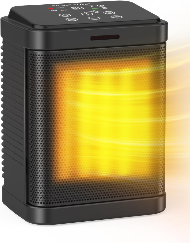 Space Heaters for Indoor Use, Portable Electric Heater with Digital Thermostat,