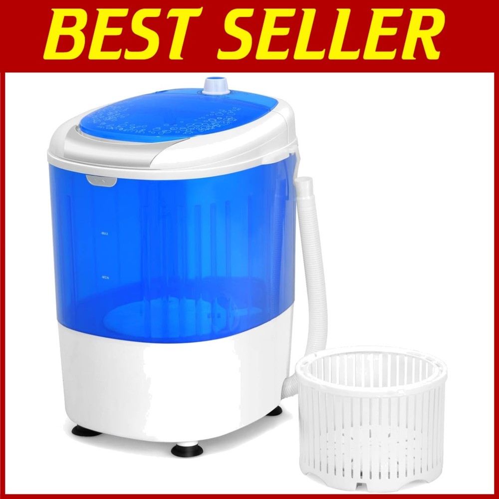 2-in-1 Mini Portable Washer and Spinner, Energy-Efficient for Limited Spaces