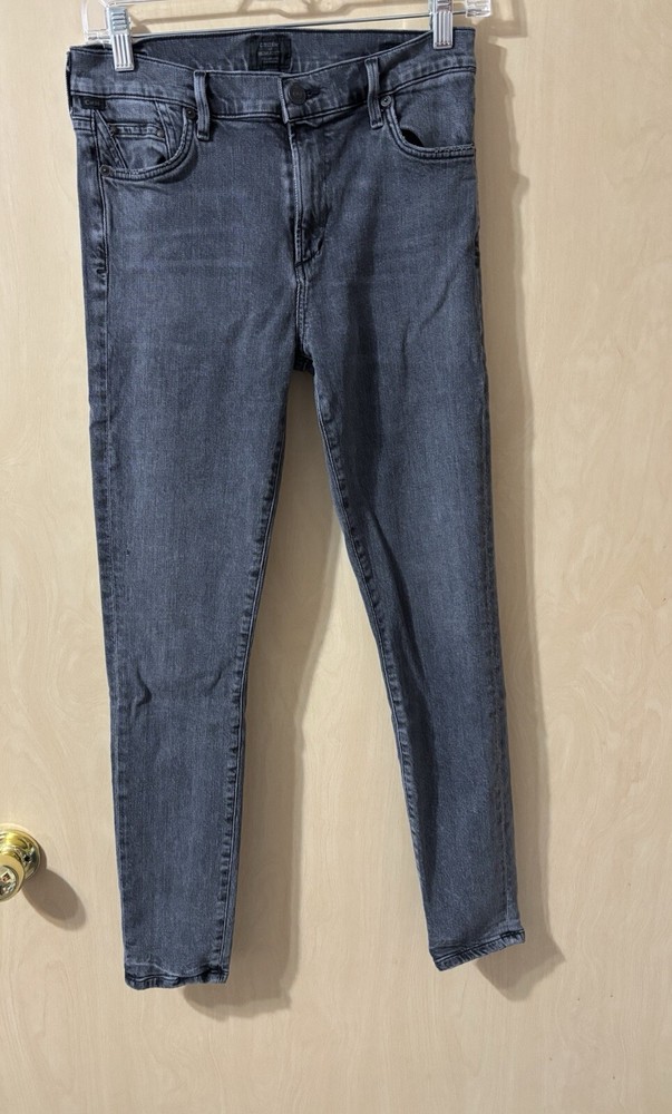 Citizens Of Humanity Rocket Mid Rise Skinny Jeans for Women Size 28 in Washed Black – Chic and Comfortable Fit