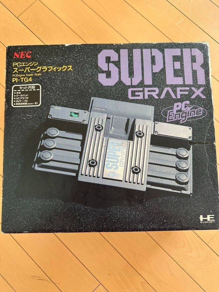 PC Engine SUPER GRAFX Console Boxed PI-TG4 Used