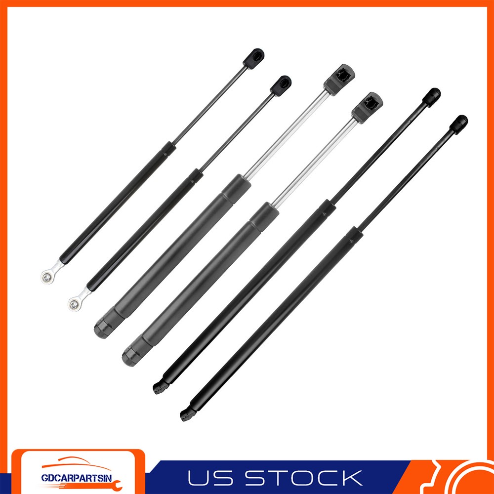 6 Hood Window Tailgate Lift Supports Gas Struts 2005-2013 Nissan Armada