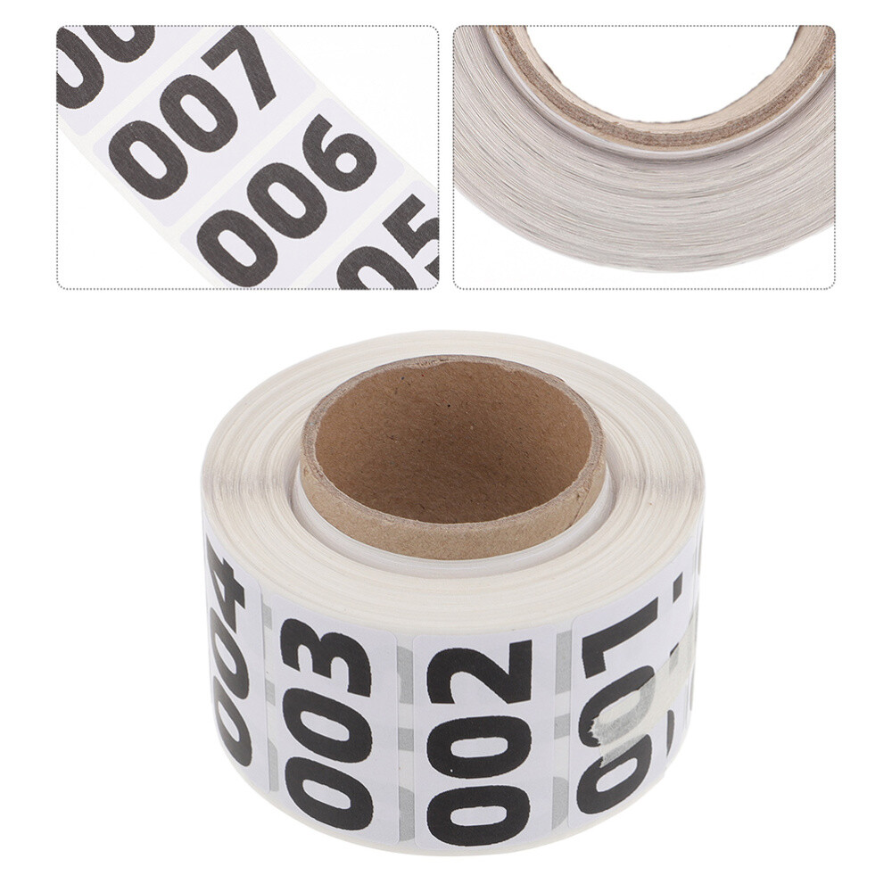 Inventory Count Labels for Assembly Line Numbered Stickers