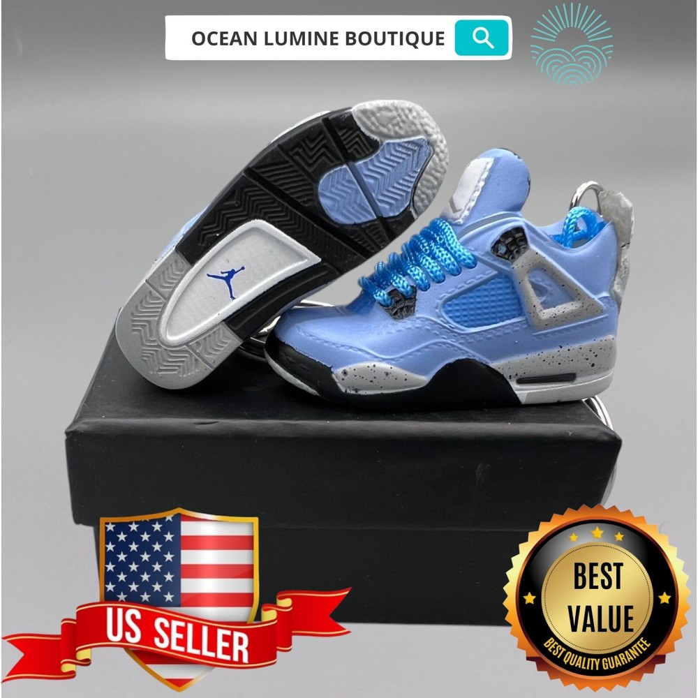 Air Jordan 3D Mini Sneaker Keychain, Shoe Keyring Shoe Box, Display Box Option