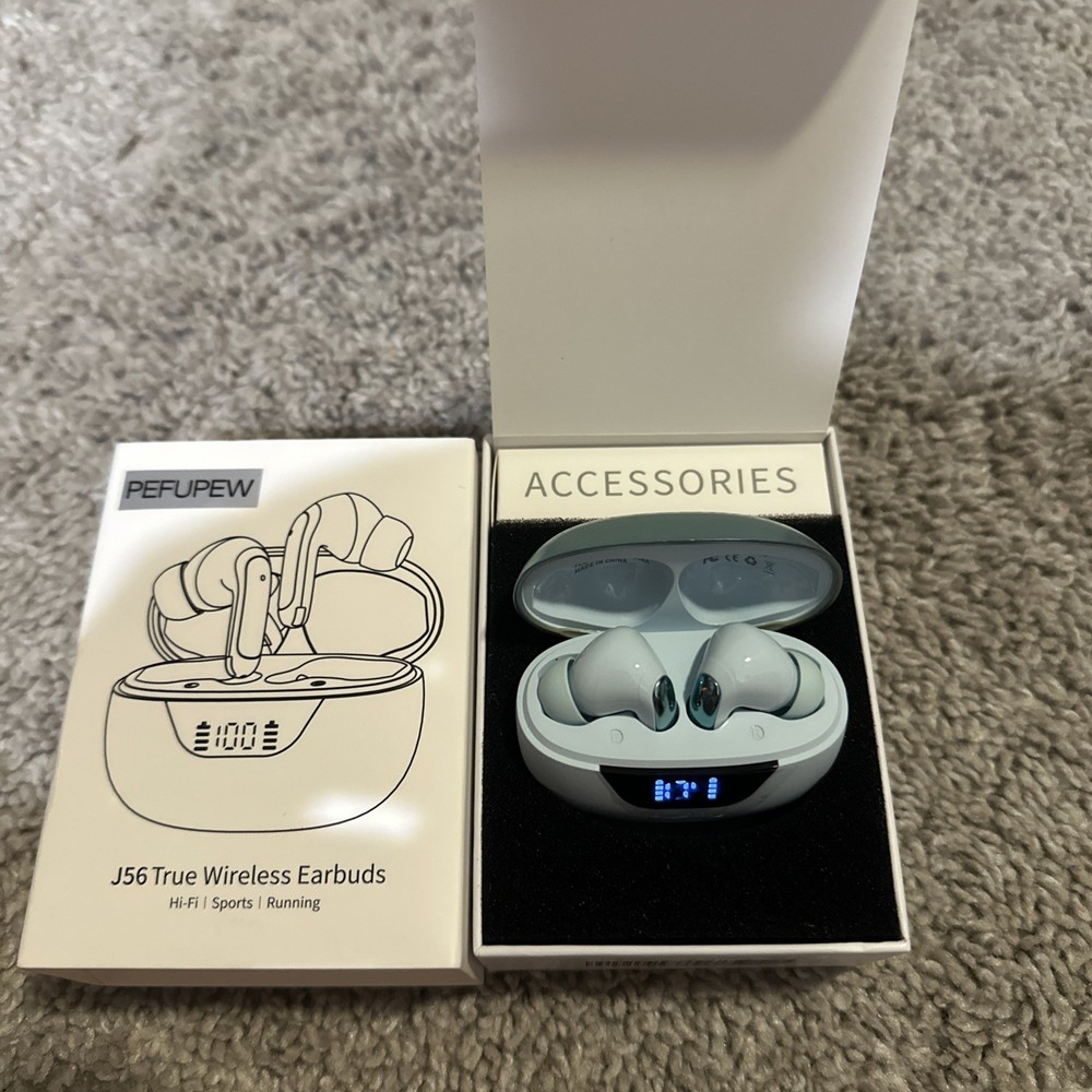 Wireless Bluetooth 5.4 Earbuds with ENC Noise Cancelling for Clear Calls