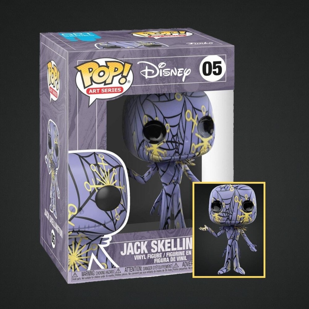 Disney Art Series Jack Skellington Funko Pop 05 in Hard Pop Protector