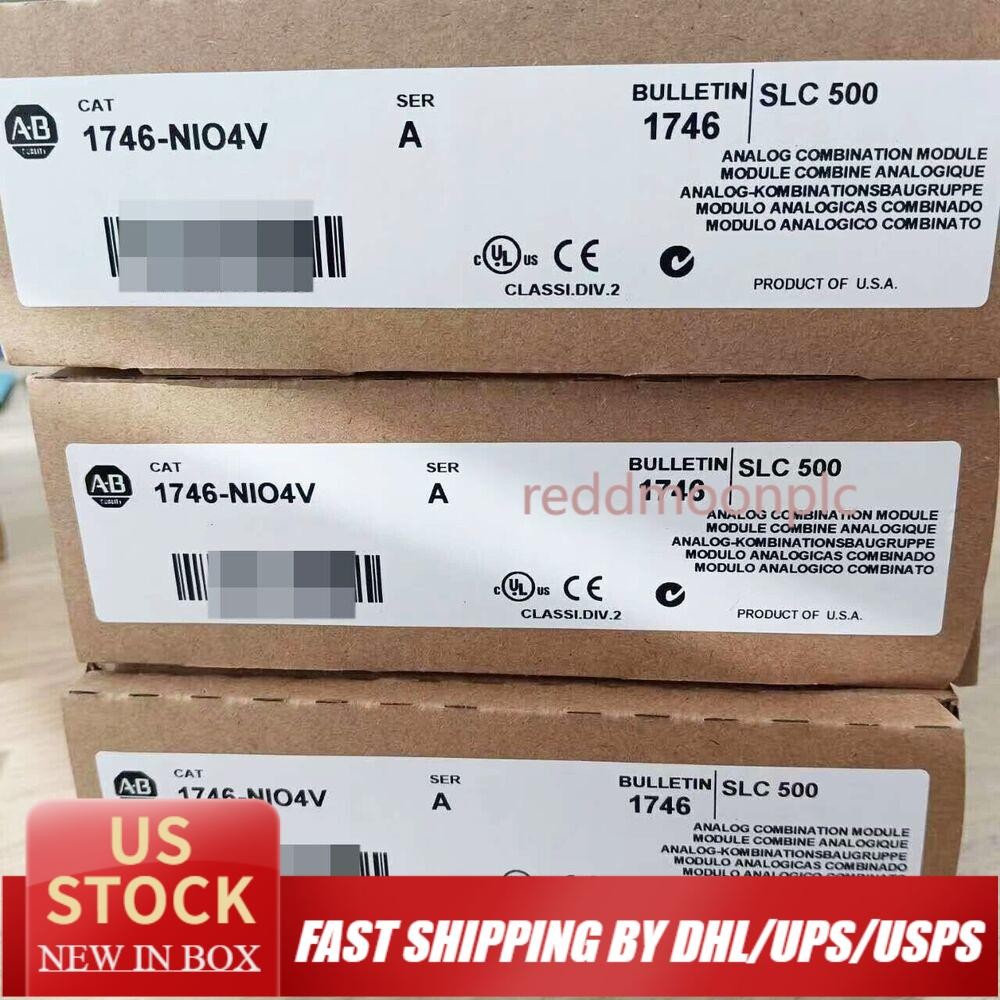 New Factory Sealed AB 1746-NIO4V /A Analog Combination I/O Module PLC 1746NIO4V