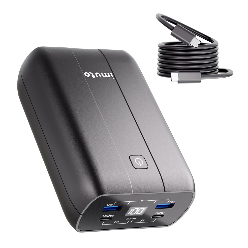 100w Power Bank, 20000mAh 4-Output Laptop Portable Charger,Fast Charging USB ...