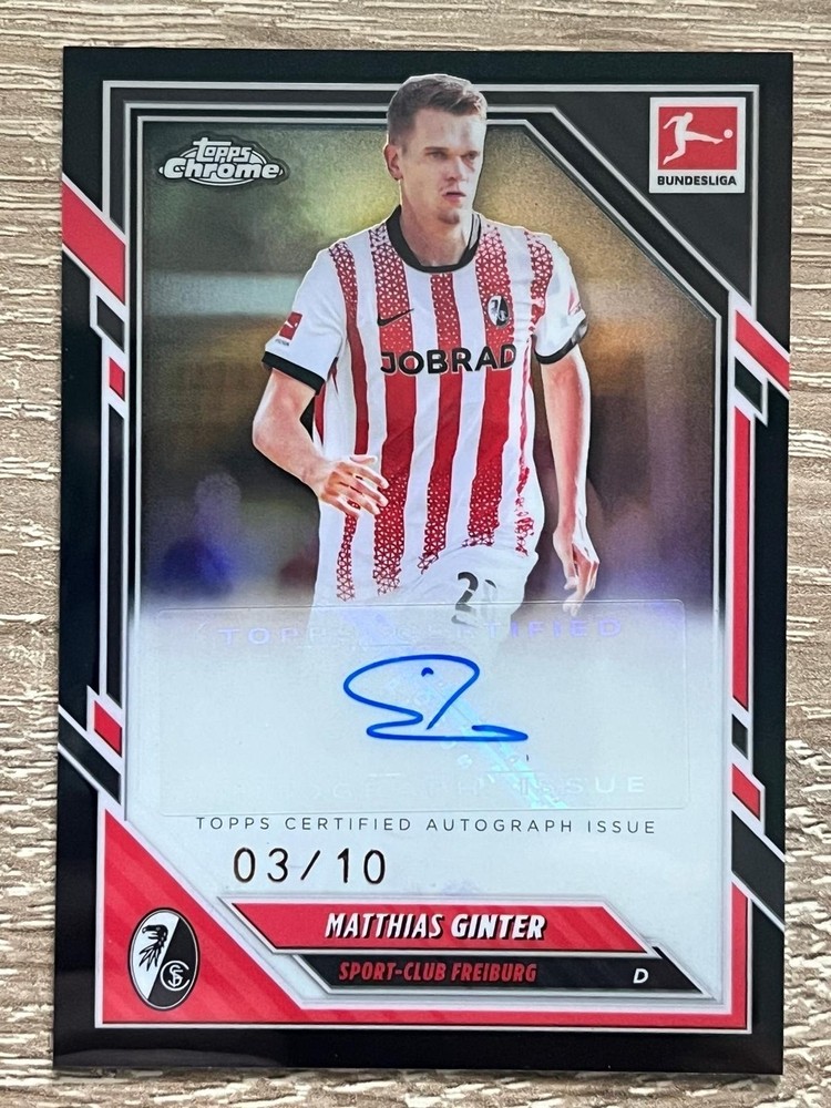Topps Chrome Bundesliga 25/26 Matthias Ginter Auto /10