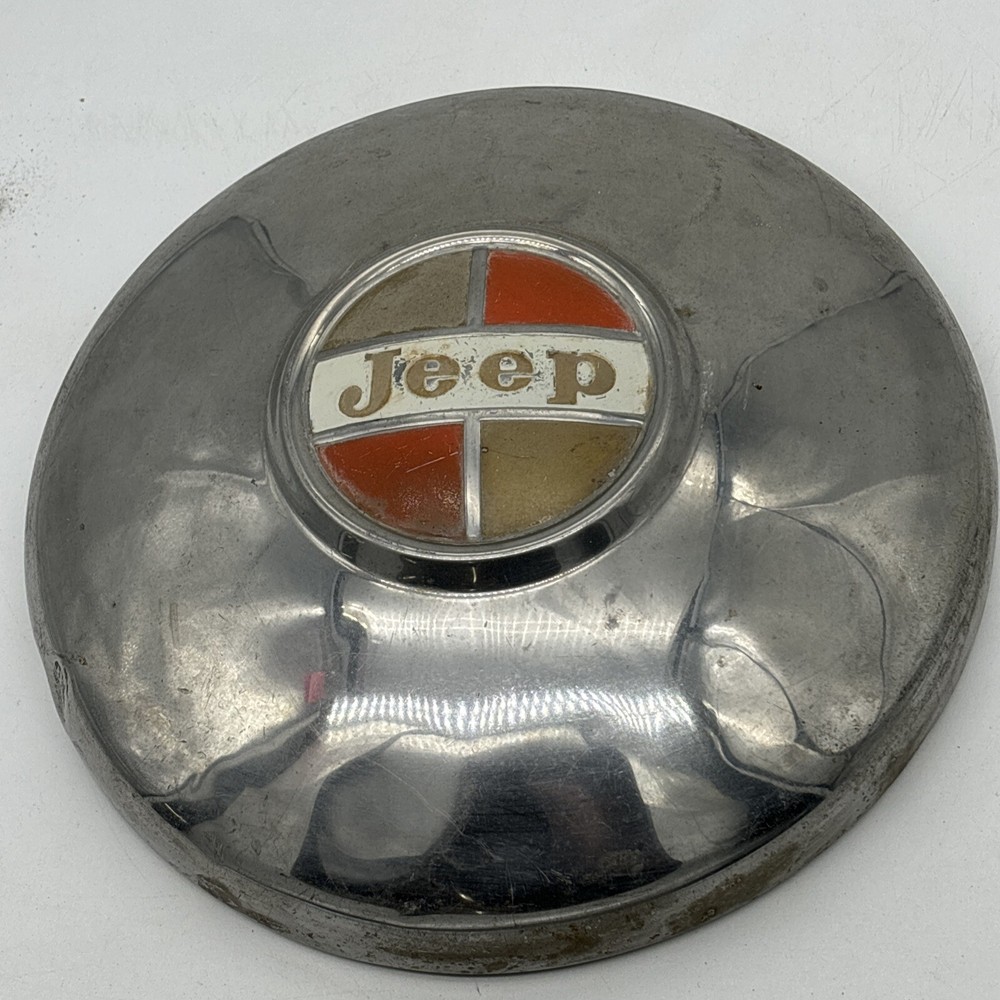 Set Of 4 Jeep Dog Dish Hubcaps 1965-1971 Hub Caps 65 66 67 68 69 70 71
