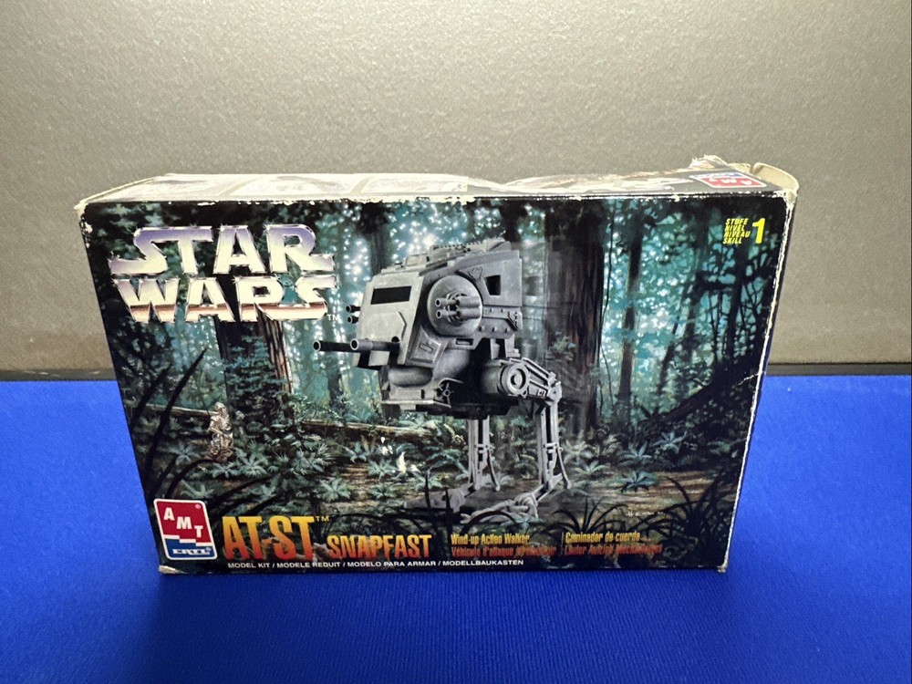 Star Wars AT-ST Walker Snapfast Wind-Up Model Kit Sealed Bag by AMT Ertl