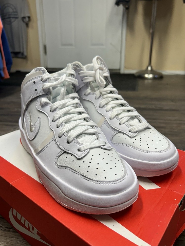 Size 8.5 - Nike Dunk Rebel High Summit White W