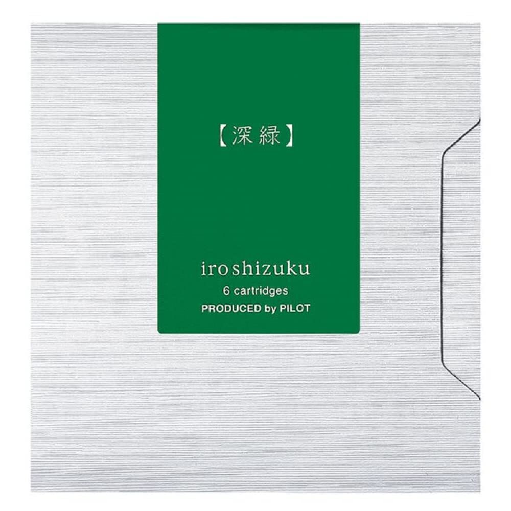 Pilot Iroshizuku Fountain Pen Ink Cartridges Shin-ryoku (Deep Green) 6 Pieces...
