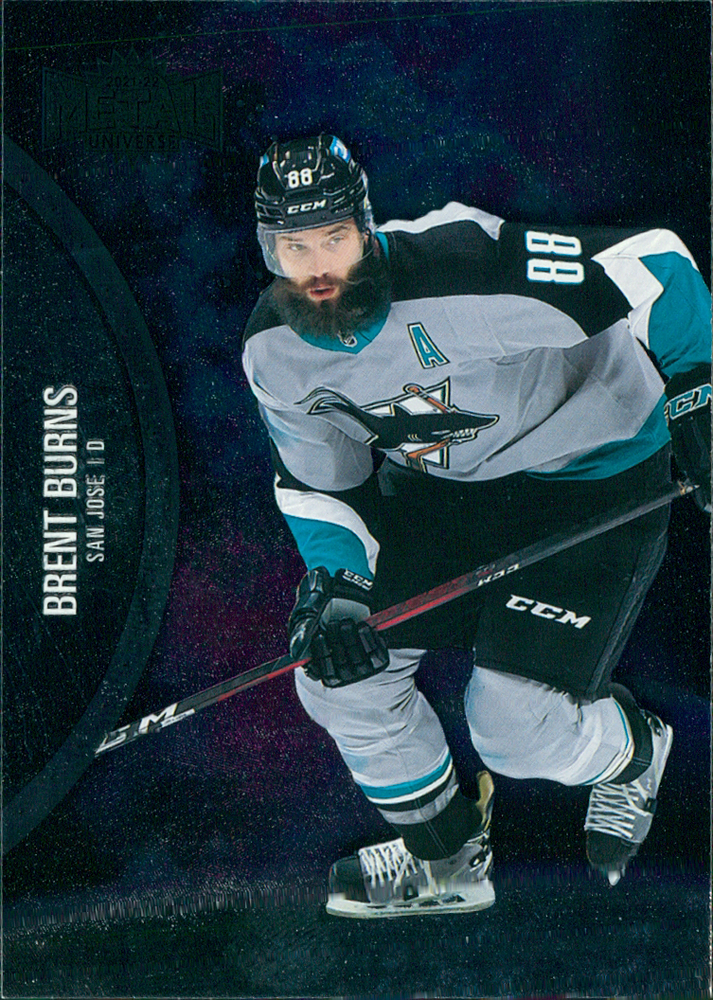 2021-22 Skybox Metal Universe Brent Burns #62 Hockey Card  
