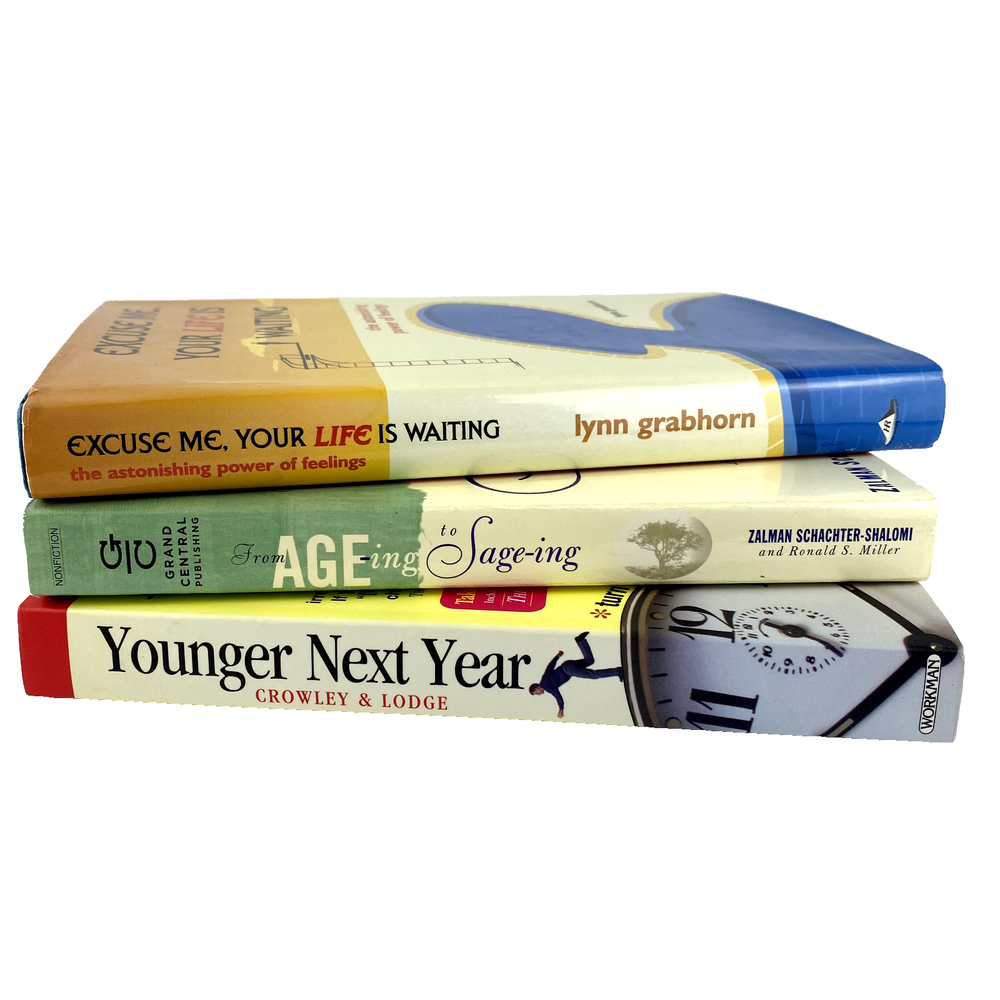 Embracing Age Books (lot of 3)- Younger, Living, Life, Aging, Feelings, Health