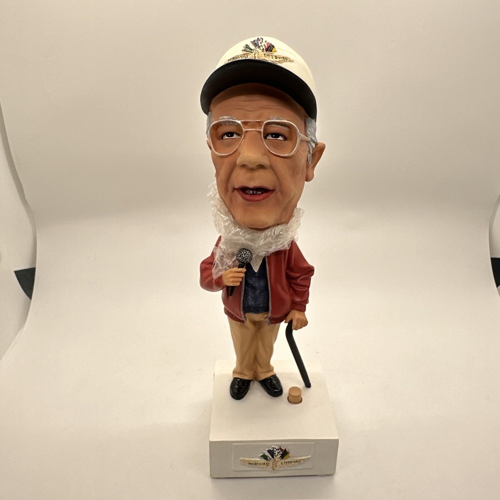 Tom Carnegie Talking Bobblehead Indianapolis Motor Speedway Track Announcer New