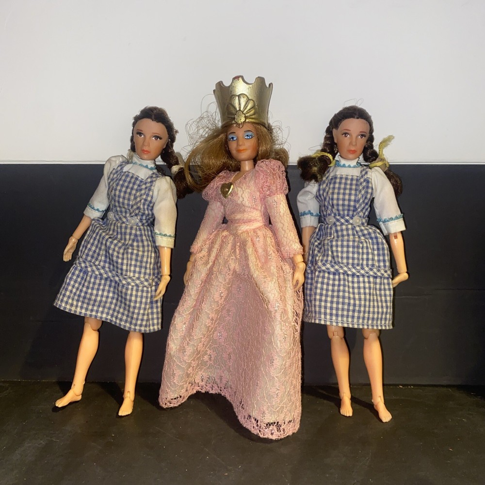VTG 1974 Mego Wizard of Oz Dorothy Rainbow & Princess Doll Toy Lot