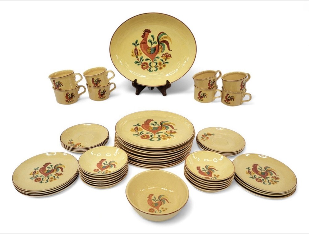 Taylor Smith Taylor Vintage Ironstone Cannes Atomic Onion Dinner Coffee Set (5)