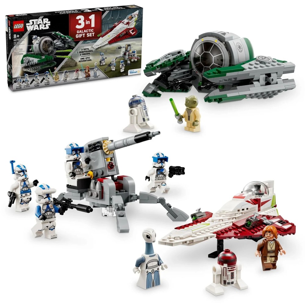LEGO Star Wars Jedi Masters Gift Set, 3 Epic Builds in 1 Box, Star Wars, 66787