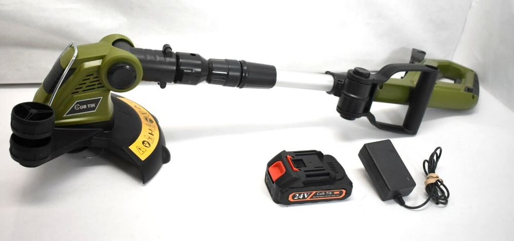 Cub Tik 20V Cordless String Trimmer & Edger ADGT01 Battery Operated Green