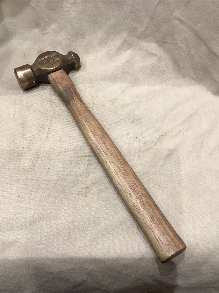 Vintage Telcon H56 Copper/Berylium Non Spark Ball Pein Hammer - 60s - CuBe 24oz