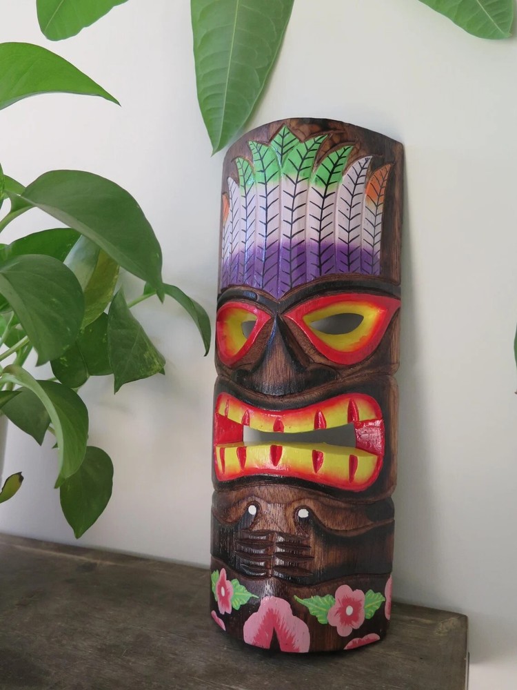 Hawaii Hand Made Carved Wooden 12