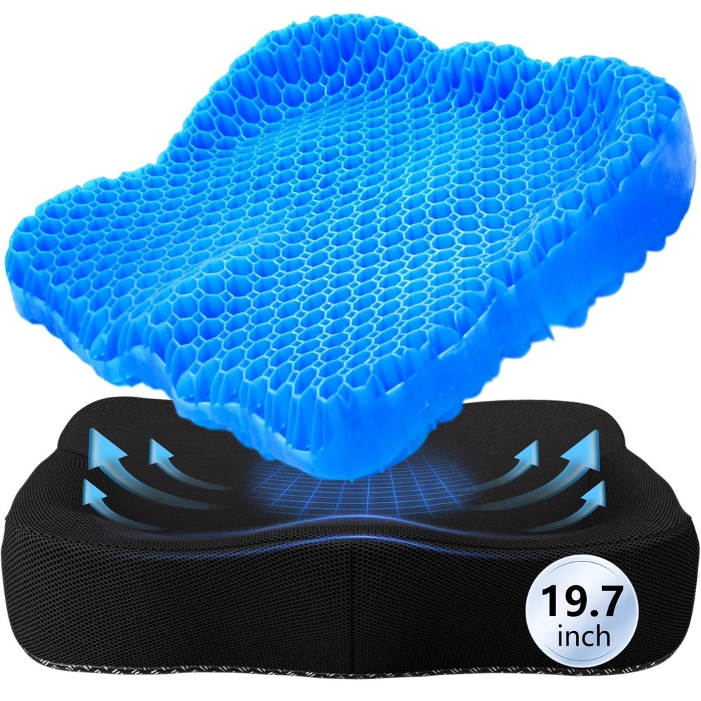 19.7in Seat Cushion Gel Large XX-Large(19.7*16.1*3.5) Blue