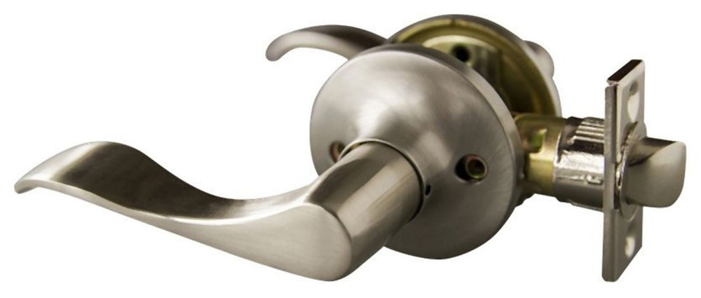 Stratford Reversible Passage Door Lever in Nickel by Design House 727941