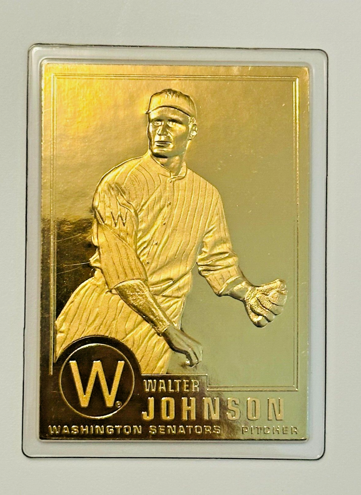 1996 DanBury Walter Johnson 22KT GOLD #6 Mint