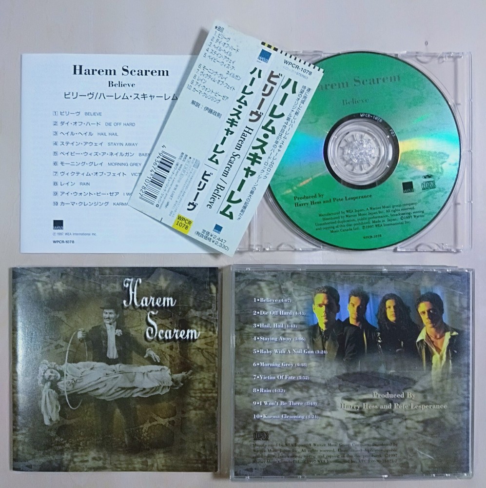 Harem Scarem - Believe - 1997 Japan CD obi ** Blind Vengeance , Minotaur