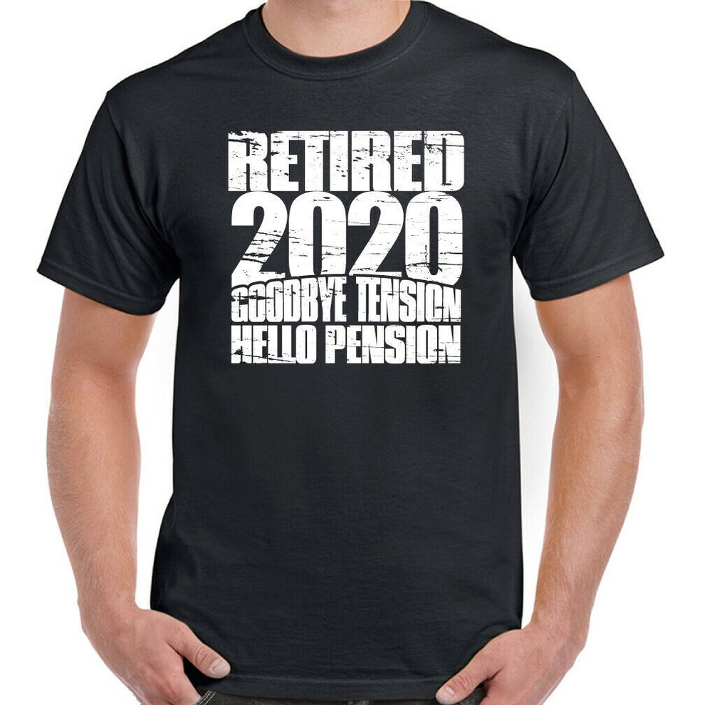 RETIREMENT T-SHIRT, Retired 2020 Mens Funny Pensioner 65th 68th Birthday OAP TEE
