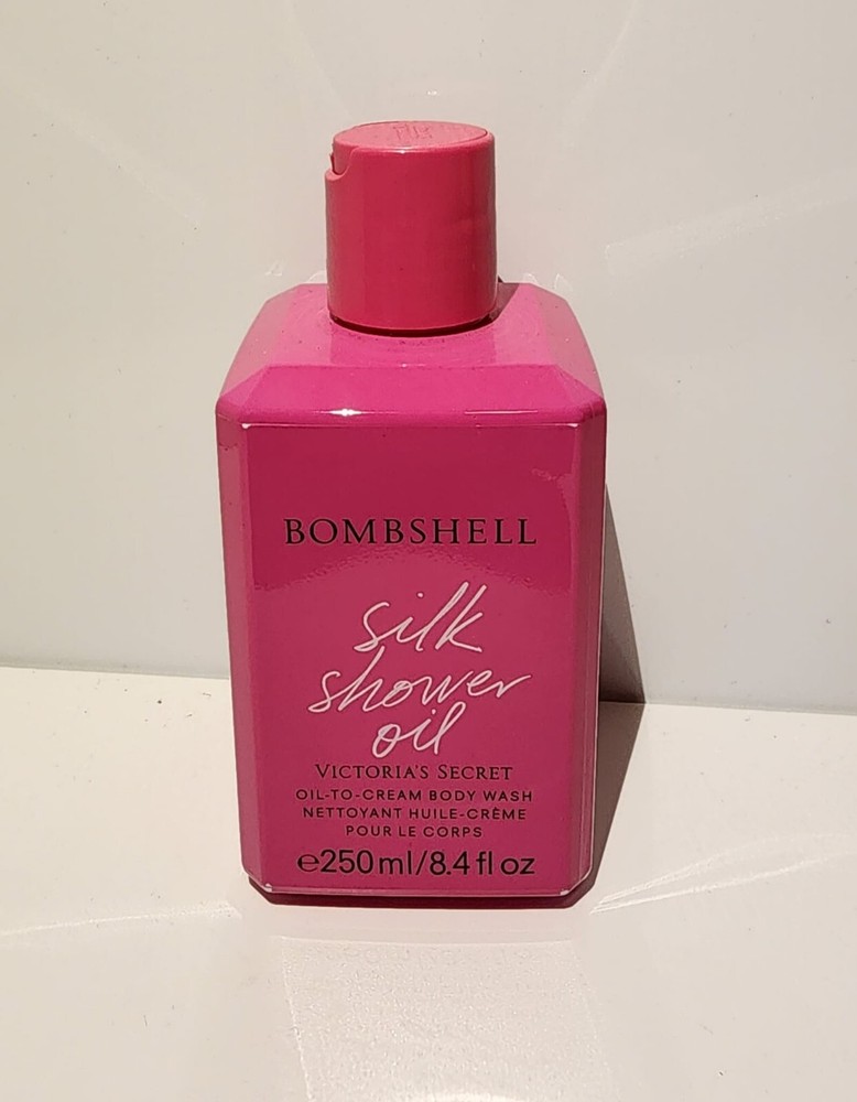 Victoria's Secret Silk Shower Oil Bombshell Oil To Cream Body Wash 8.4 oz  250ml