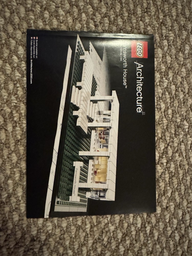 LEGO Architecture Farnsworth House Building Kit 21009 for Adults & Collectors