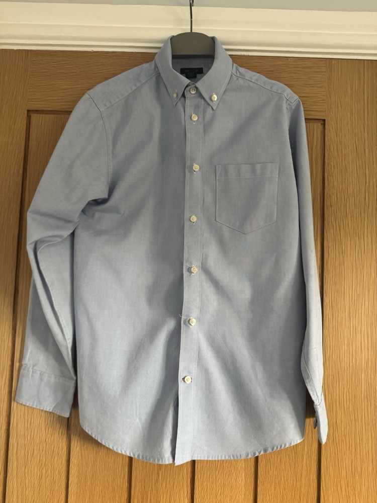 Boys Tommy Hilfiger Blue Shirt Size L(14) Long Sleeved