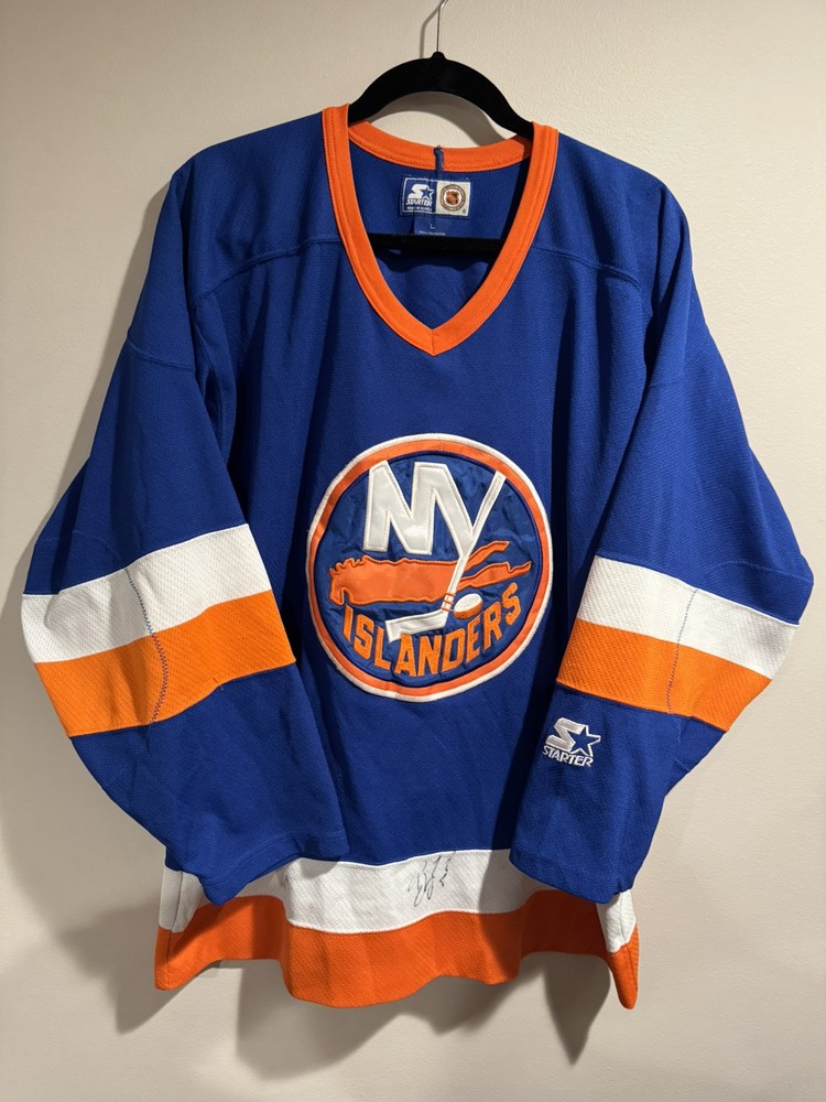 Islanders Starter Jersey Size Large Autographed