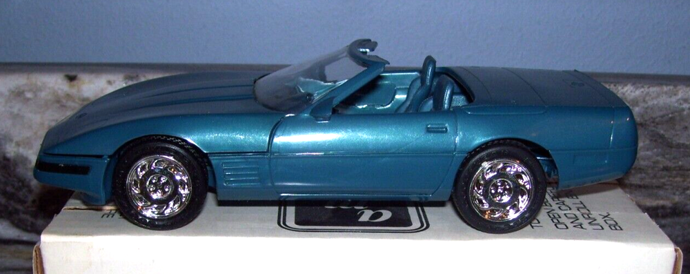 1994 Corvette Convertible Aqua ERTL Dealer Promo Model In Original Box