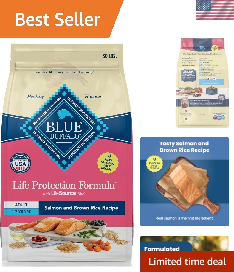 Life Protection Formula Adult Dry Dog Food, Helps Build and Maintain Strong M...