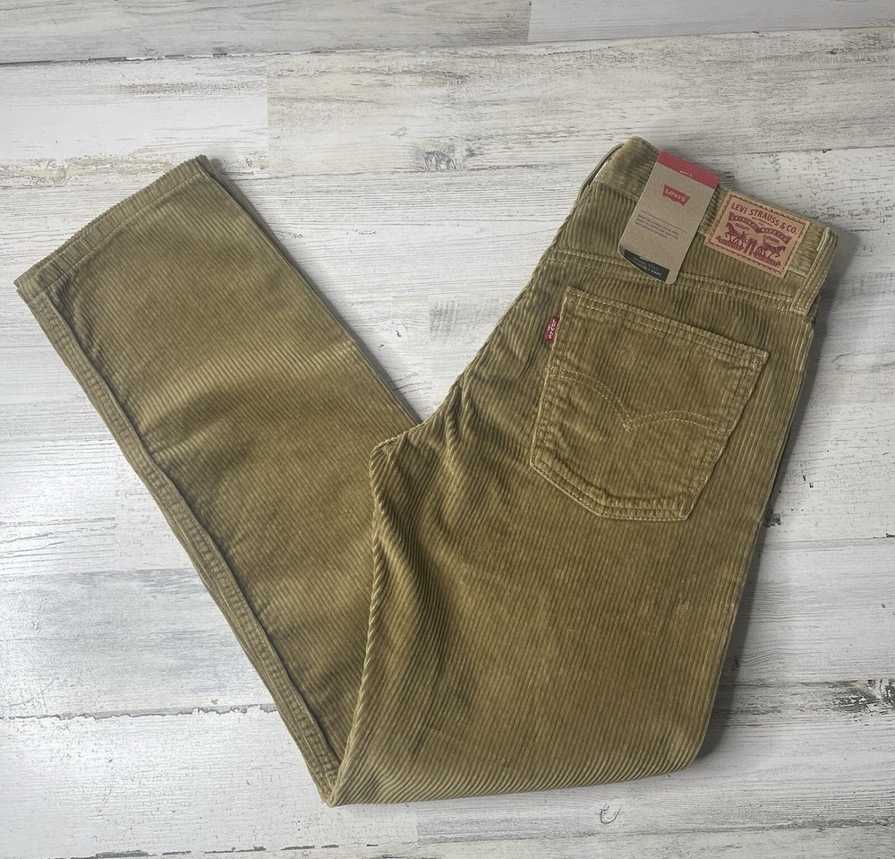 Levi’s Corduroy Pants Irregular Brown Cotton Men's Size: 28x30 NWT