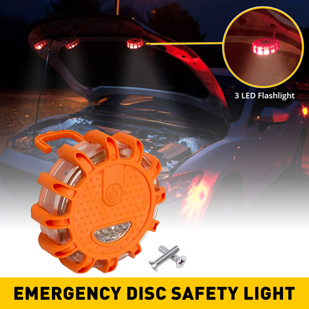 LED Magnetic Light Car Round Beacon  Hazard Strobe Warning SOS Lamps US