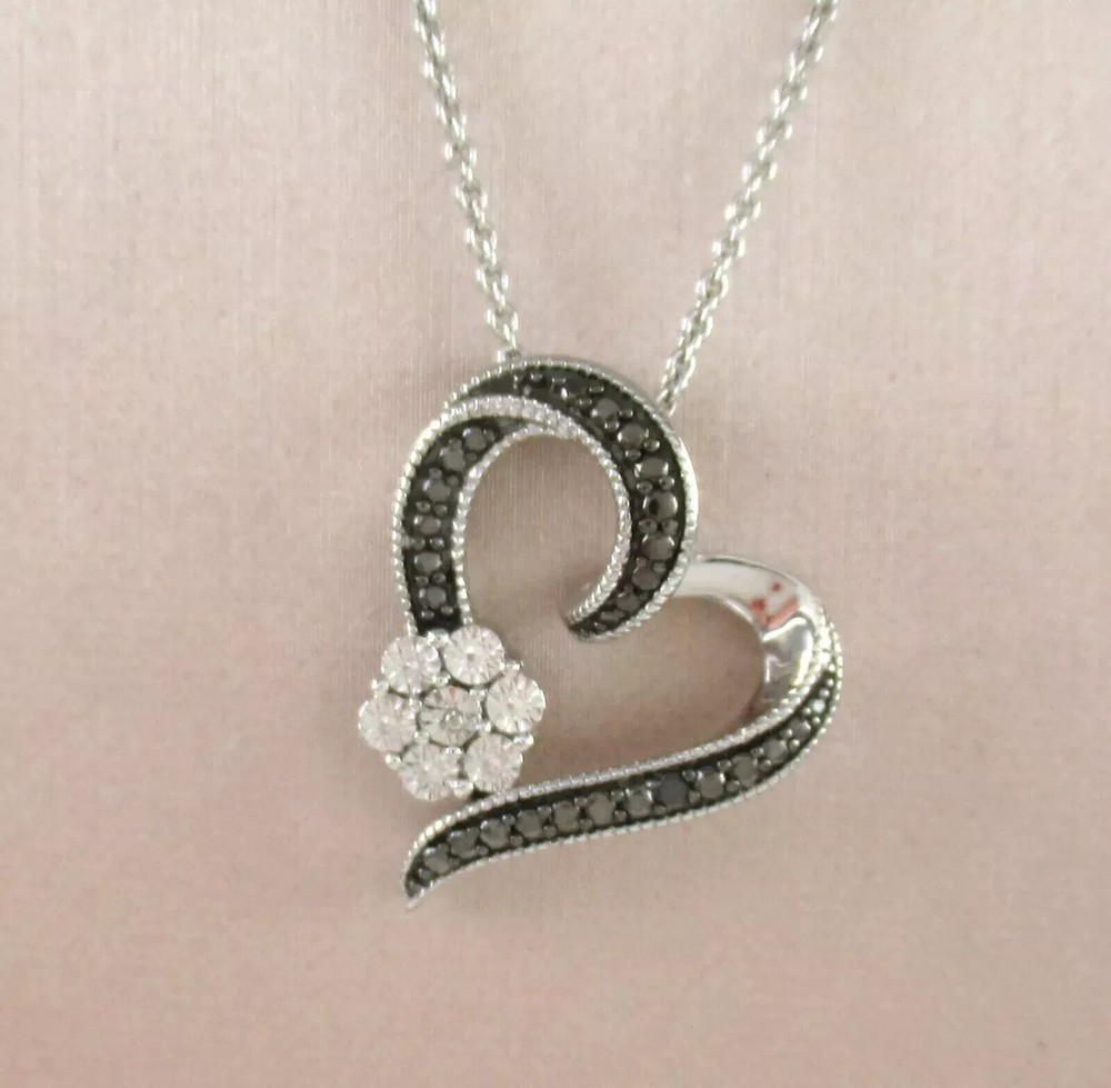 2.50Ct Round Cut Lab Created Diamond Charm Heart Pendant 14K White Gold Plated