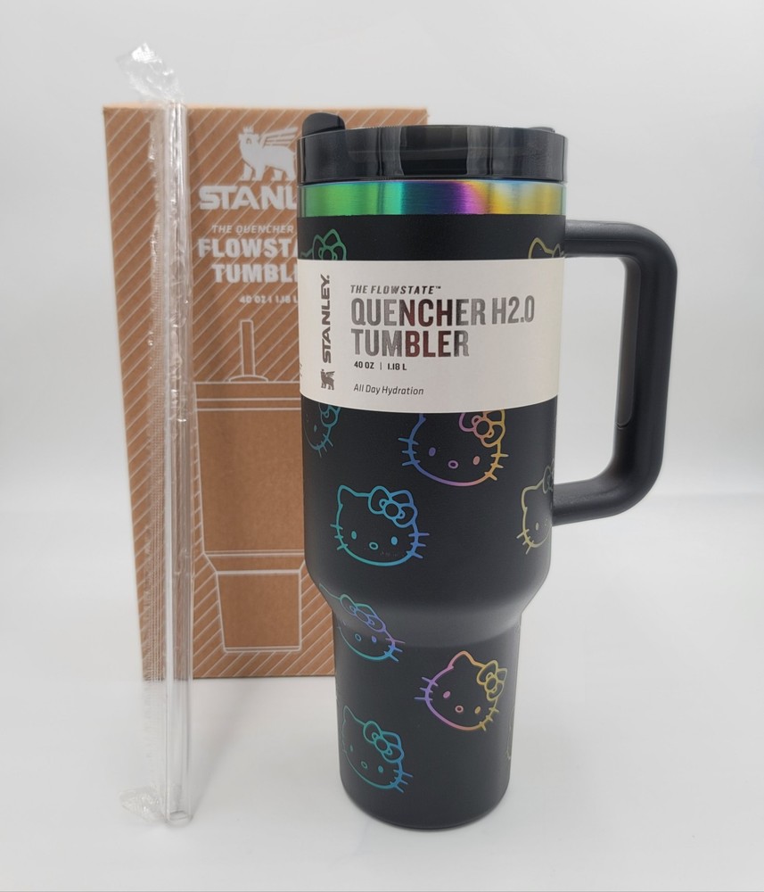 Stanley - Hello Kitty The Quencher H2.O Flowstate Tumblr 40 OZ | 1.18 L - BLACK