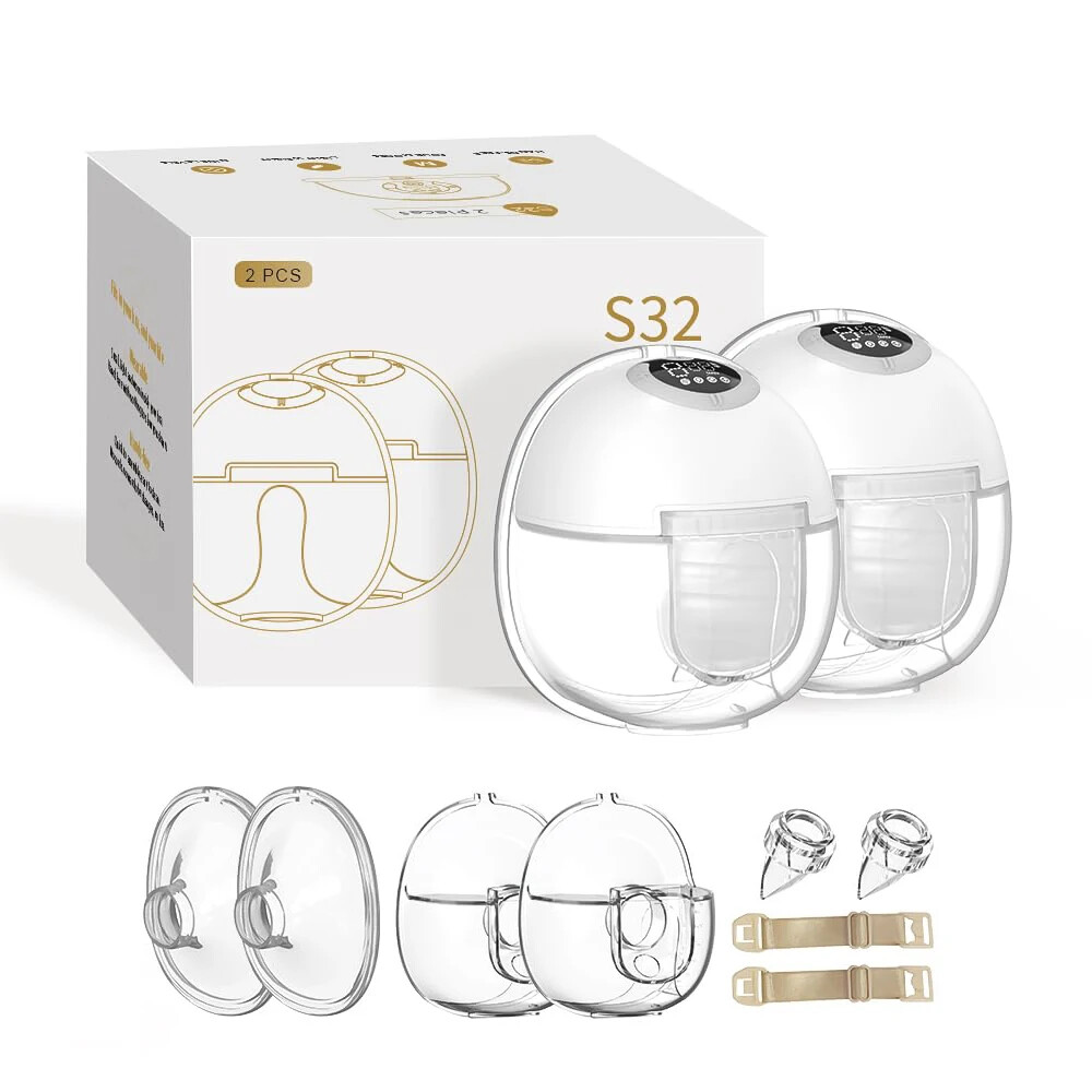 S32 Wearable Wireless Breast Pump Breast Massage Lactagogue Electric Breast Pump