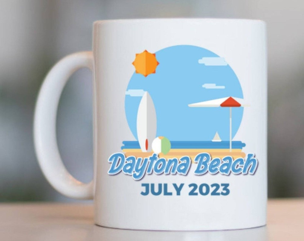 Custom Daytona Beach Mug Daytona Beach Vacation Mug Daytona Beach Custom Mug