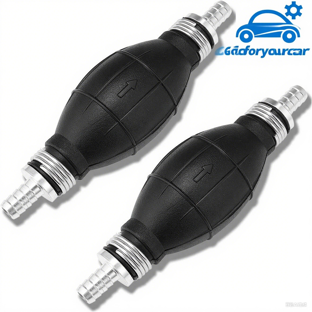 2pcs Hand Primer Bulb Outboard Car Marine Boat Gas Fuel Line Pump All Fuels 1/4
