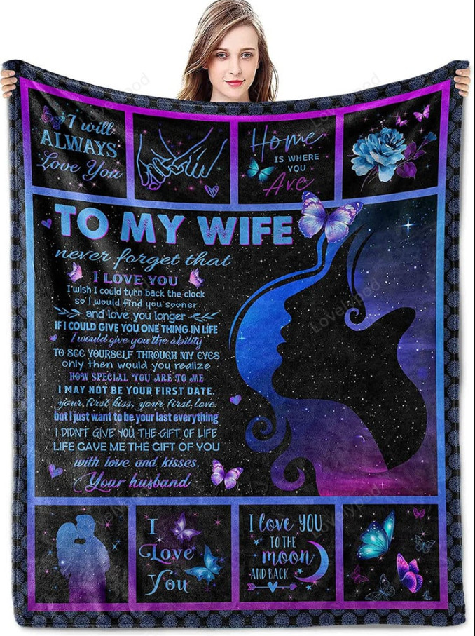 To My Wife Throw Sofa BLANKET Best Price Mother Day Gift All Over Print Us Size