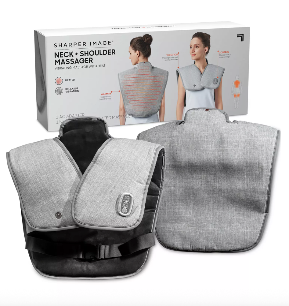 Sharper Image Heated Neck & Shoulder Massager BRAND NEW FREE SHIPPING!