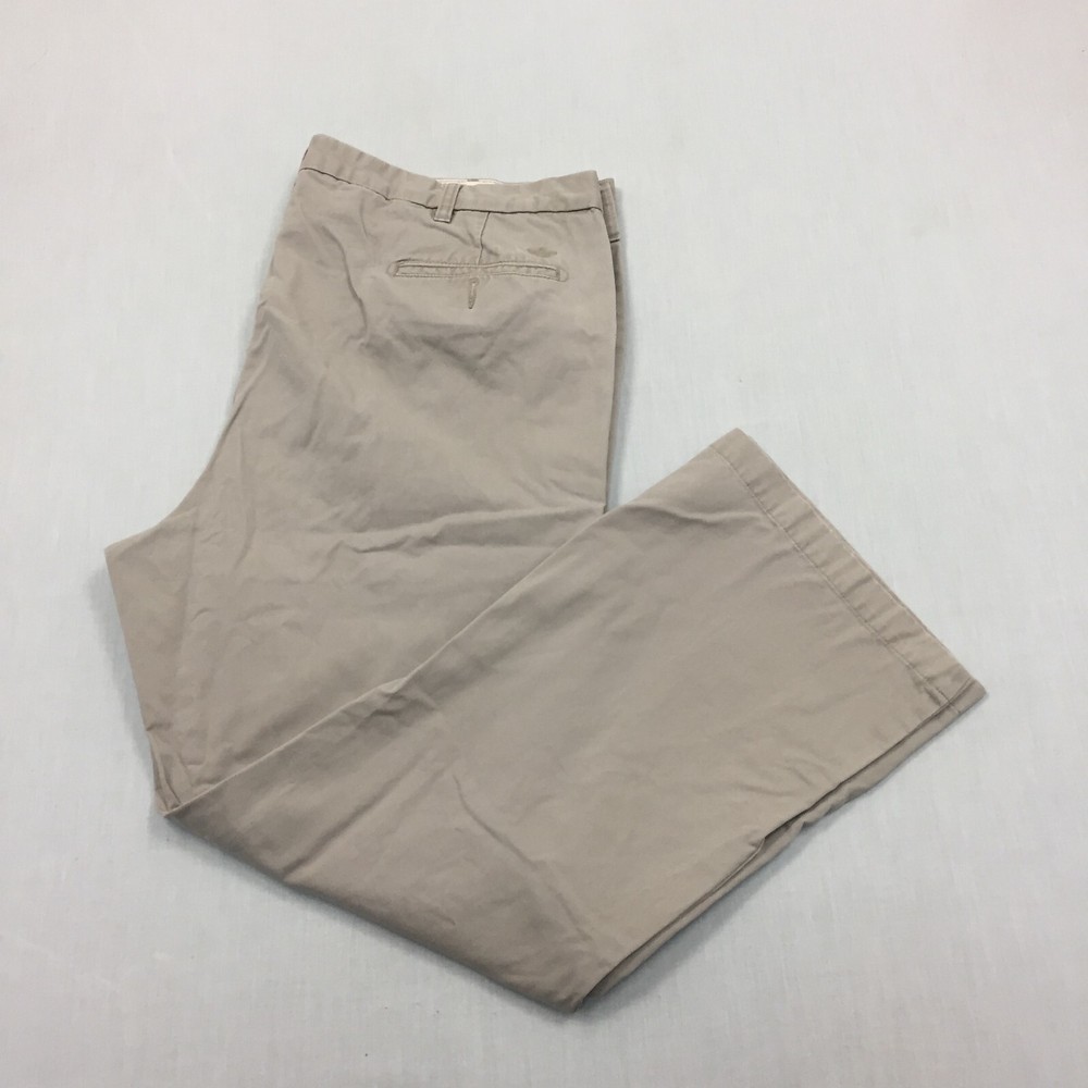 Dockers D3 Chino Trousers Cotton Pants Straight Fit Mens Size 42W 30L Grey