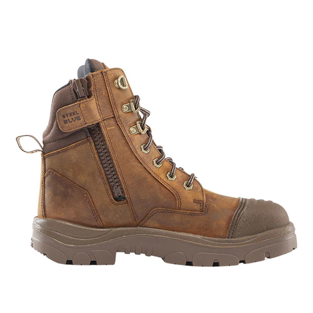 Steel Blue Work Boots Southern Cross 6 Inch Zippered Waterproof Steel Toe Work